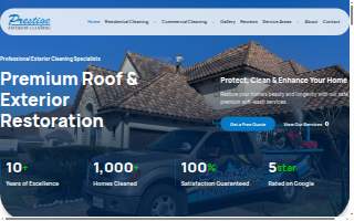 Prestige Exterior Cleaning website