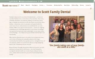 Scott Family Dental website