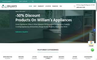 William's Appliances Outlet Conroe of Montgomery website