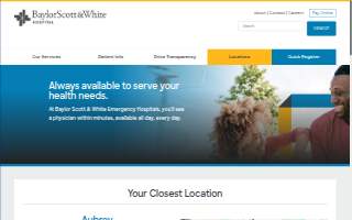 Baylor Scott & White Emergency Hospitals - Murphy website