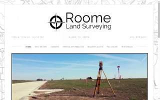 Roome Land Surveying website