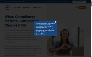 DISA Health & Safety Center - Nederland website
