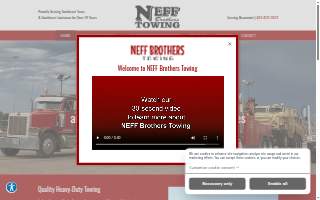 NEFF Brothers Towing & Recovery website