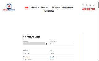 SafeMove SETX Moving Company Lumberton website