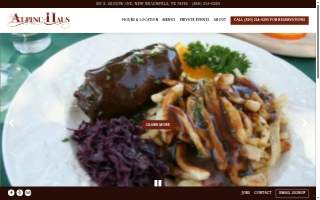 Alpine Haus Restaurant website