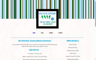 Blue Bird Kids' Academy website