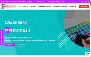 Design Print4U website