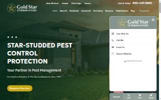 Gold Star Exterminators website