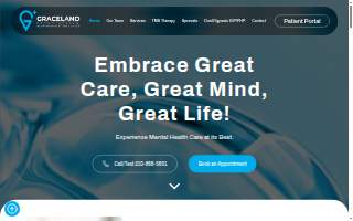 Graceland Psychiatry and TMS Center website