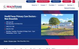 HealthTexas Primary Care Doctors (New Braunfels Clinic) website
