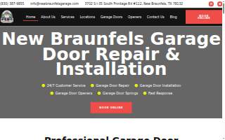 New Braunfels Garage website