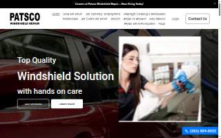 Patsco Windshield Repair website