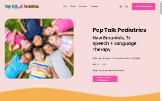 Pep Talk Pediatrics, PLLC website