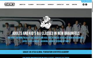 SBG New Braunfels Brazilian Jiu Jitsu School website