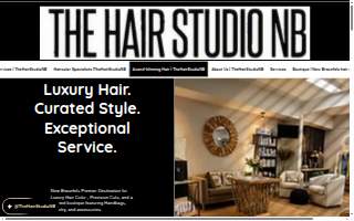 The Hair Studio NB & Boutique website