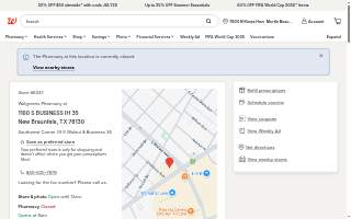 Walgreens Pharmacy website