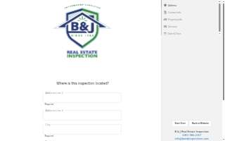 B & J Real Estate Inspection LLC website