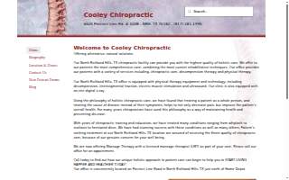 Cooley Chiropractic website