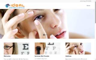 Ideal Eyecare & Optical website