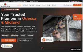 Basin Plumbing website