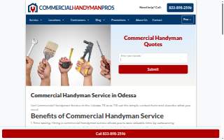 Commercial Handyman Service website