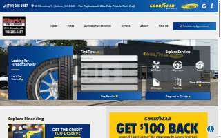 Tire Store Service Center website