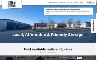 Lasso Self Storage- Pampa website