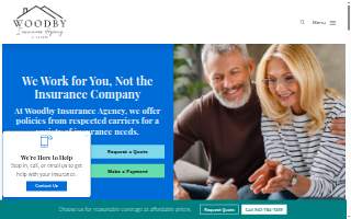 Woodby Insurance Agency website