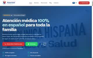 Clinica Hispana Nueva Salud Pasadena website