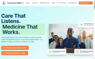 CornerstoneMD - Primary Care Clinic & Weight Loss website