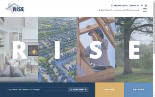 RISE Texas Real Estate website