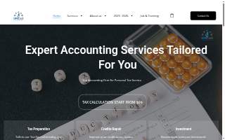 Upscale Accounting Firm website