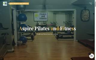 Aspire Pilates and Fitness website