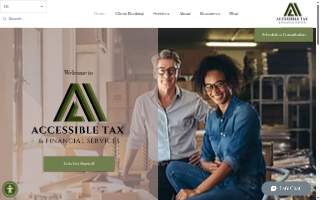 Accessible Tax and Financial Services website