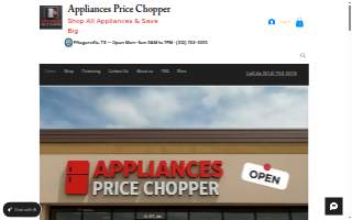Appliances Price Chopper website