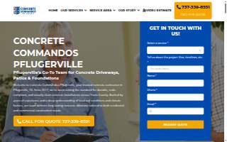 Concrete Commandos Pflugerville website