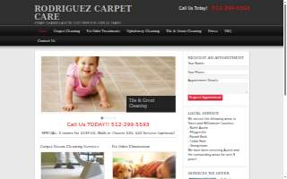 Rodriguez Carpet Care website
