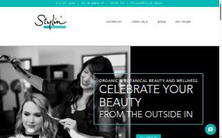 Stylin' Salon & Spa website
