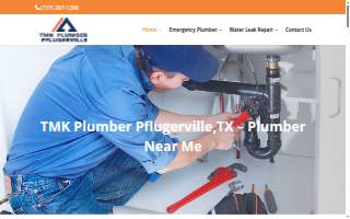 TMK Plumber Pflugerville website