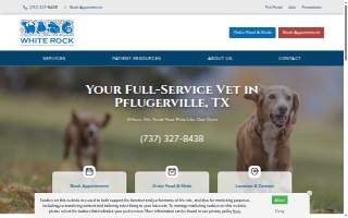 White Rock Veterinary Hospital website