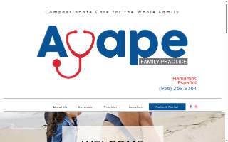 Agape Family Practice website