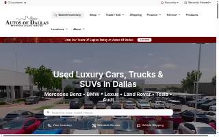 Autos of Dallas website