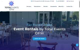 Total Events DFW website