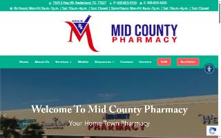 Mid County Pharmacy website