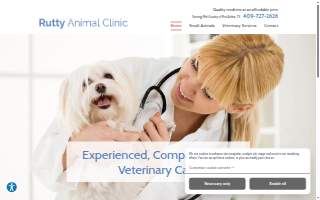 Rutty Animal Clinic website
