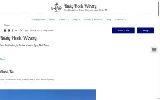 Rusty Hook Winery website