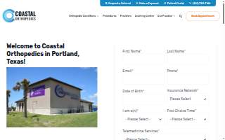 Coastal Orthopedics website