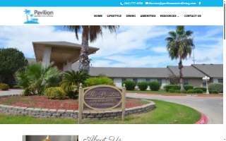 Pavilion Assisted Living website