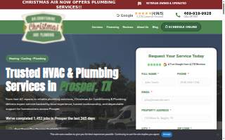 Christmas Air Conditioning and Plumbing website