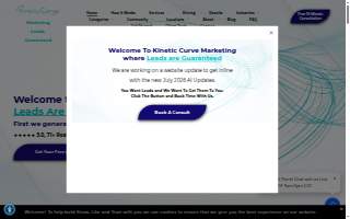 Kinetic Curve Marketing Agency website